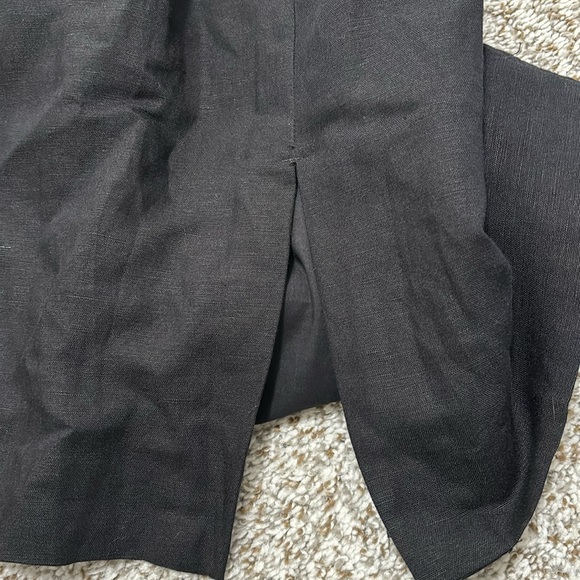 Abercrombie & Fitch off the shoulder black linen dress 2 NWT - Picture 9 of 10